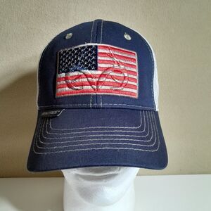 Unisex Baseball Cap Realtree American Flag Antlers Ventilated Preowned